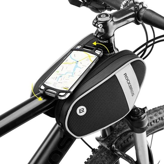 Sacoche De Cadre Vélo EJEAS Pour Smartphone Jusqu'à 7'' - Étanche & Écran Tactile