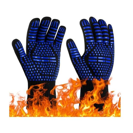 alenyk Gants de Barbecue, Gants de Four Anti-Chaleur Jusqu'à 800°C