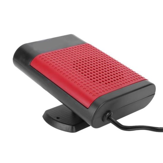 Chauffage 12V Pour Voiture - 2 En 1 Vent Chaud/froid, Réglable à 360°, Allume-cigare (Noir)