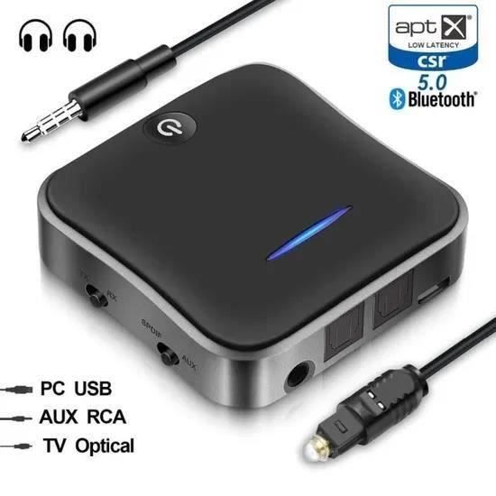 Adaptateur Bluetooth TV Audio : Transmetteur - Émetteur Sans Fil – AUGUST  MR250 – Envoi Son sur Casque, Enceinte Bluetooth aptX LL - Cdiscount TV Son  Photo