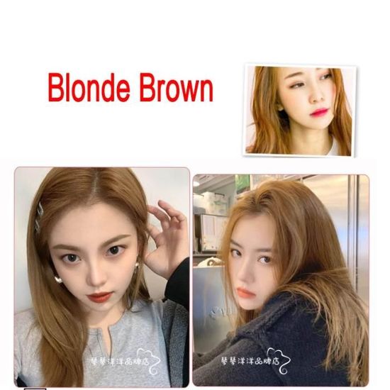 Brun blonde - Shampoing Colorant Capillaire Permanent, Tenue Longue Durée,  Coloration Des Cheveux, Pour Femme - Cdiscount Au quotidien