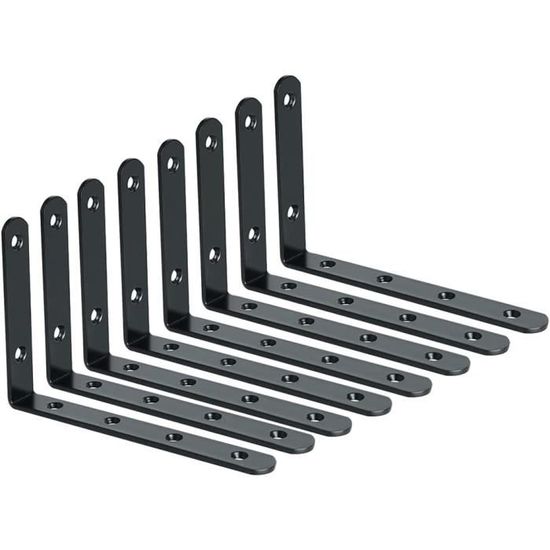 Équerres Étagère de Fixation Murale Console Emboutie Support d'Angle