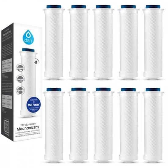 3x Cartouches Sédiment PP 10″ Wessper - Filtre 5 Microns Pour Osmose Inverse Et Filtration Eau