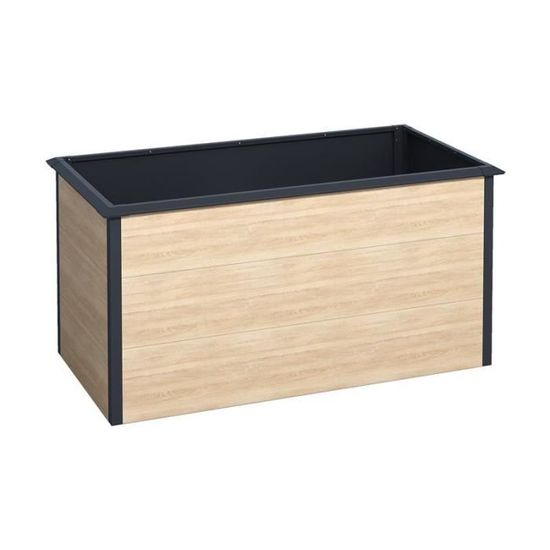 Exterieur Table De Plantation Uniprodo - 6 Récipients - Acier Galvanisé 77x44x77 Cm Armoire De Jardin