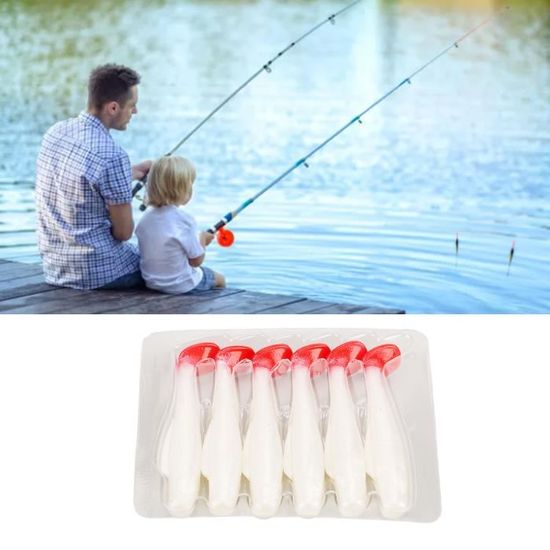Leurres De Pêche Souples à Queue Frisée - PVC Réaliste - Couleur Argent - Pour Truite, Perche, Brochet