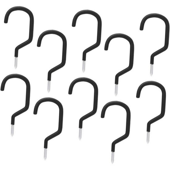 Lot De 6 Crochets De Vélo Robustes 6" - Capacité 45kg, Pour Mur Ou Plafond