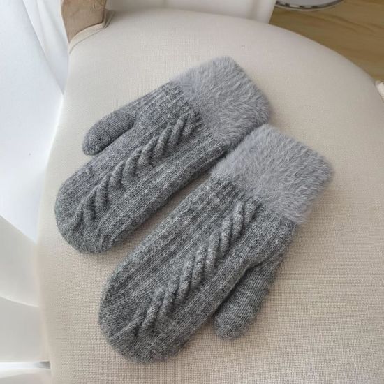 Gants D'Hiver Écran Tactile Pour Femme - Chauds, Épais Avec Nœud Décoratif - Cadeau Noël
