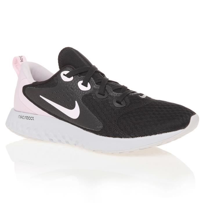 NIKE Chaussures de running Legend React - Femme - Noir et Rose