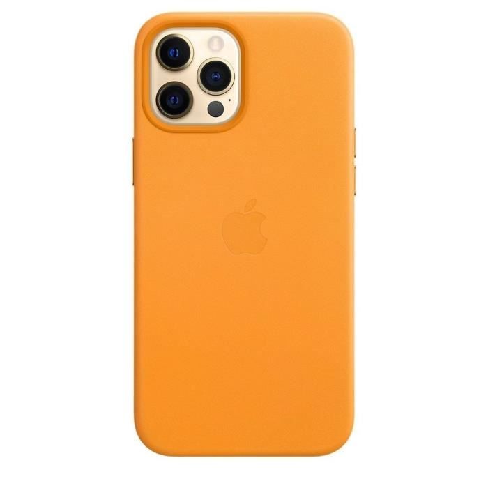 APPLE iPhone 12 Pro Max Coque en cuir avec MagSafe - Pavot de Californie