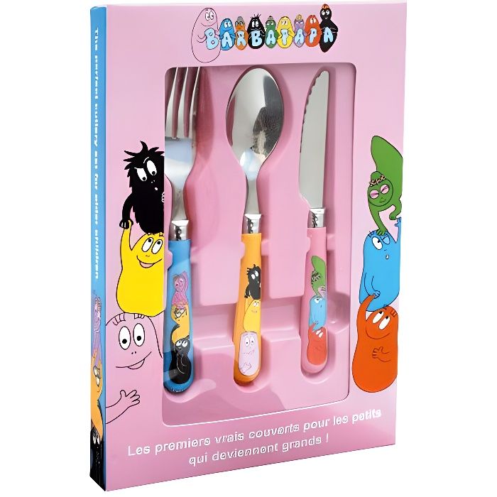 Couverts d'apprentissage Barbapapa