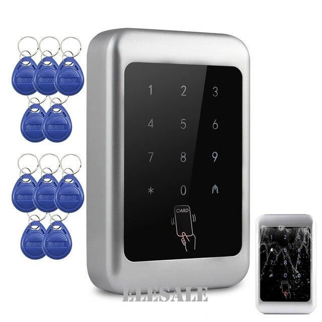 W2422 Clavier de contrôle d'accès sans clé Porte d'entrée, RFID, mot de passe déverrouillage boîtier en métal, clé ta