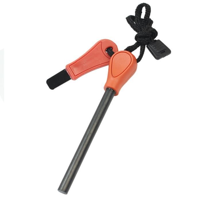 Silex Pierre à Feu Magnésium Allume Survie Camping Barre Firesteel équipements