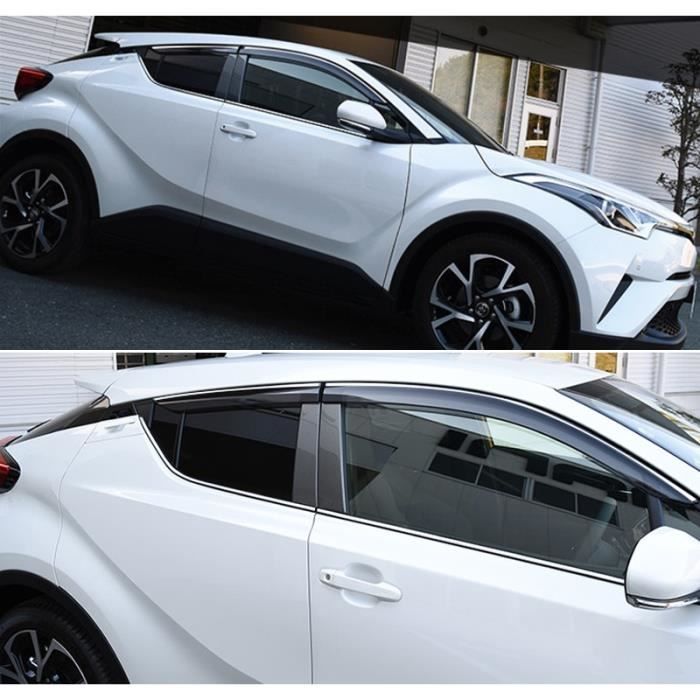Pare-soleil,Accessoires automobiles pour Toyota CHR Hybrid 2016 – 2020,4 pièces,décoration,pare-brise extérieur