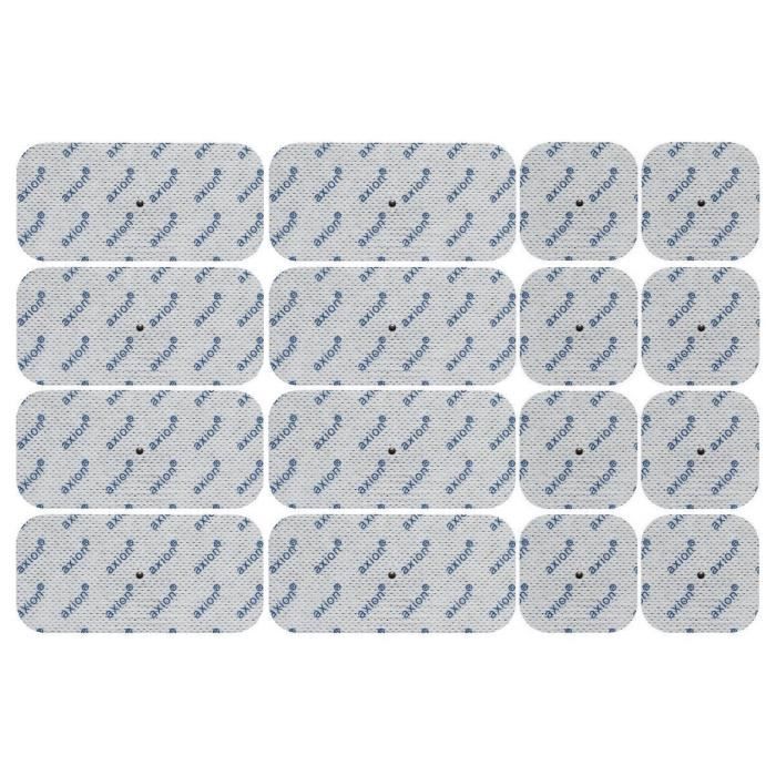 Axion - set de 16 électrodes 8 x 10*5 cm + 8 x 5*5 cm - uniquement compatible avec les appareils Panasonic - connecteurs snap
