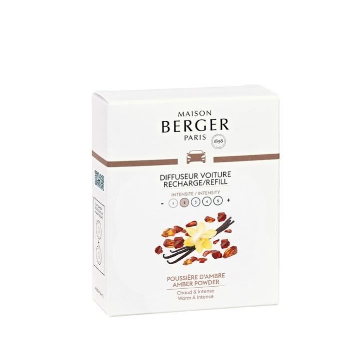 Parfum d'intérieur Recharge pour diffuseur de voiture Poussière d'ambre - Berger Multicolore
