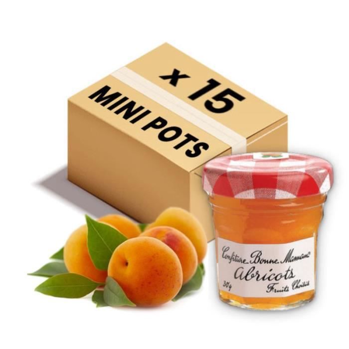 Bonne Maman Pot Confiture Abricot 15 x 30 g