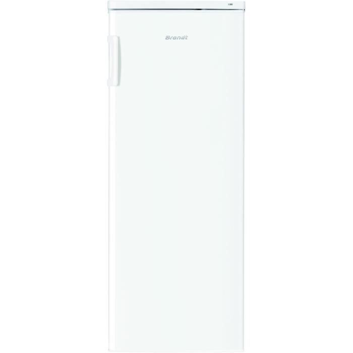 BRANDT BFS2222SW - Réfrigérateur 1 porte - 220L (205 + 15 L) - Froid statique - A+ - L 55 x H 143 cm - Blanc
