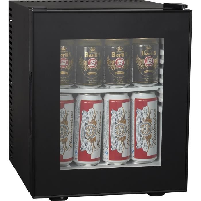 Brandy Best WINDOW200 Mini-bar vitré 19 litres catégorie A+ Noir totalement silencieux