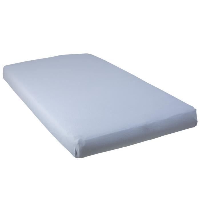 BABYCALIN Drap Housse Bébé Ciel 60 x 120 cm Jersey 130gr/m² (Lot de 3)