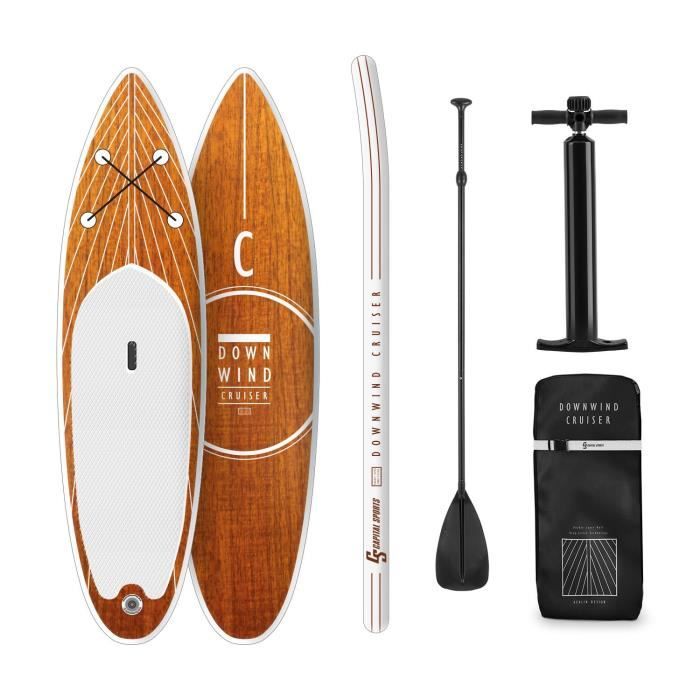 CAPITAL SPORTS Downwind Cruiser S Planche de paddle gonflable 305 x 10 x 77 cm , 100% PVC , orange