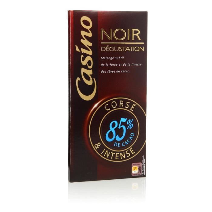 Chocolat noir 85% de cacao - 100 g