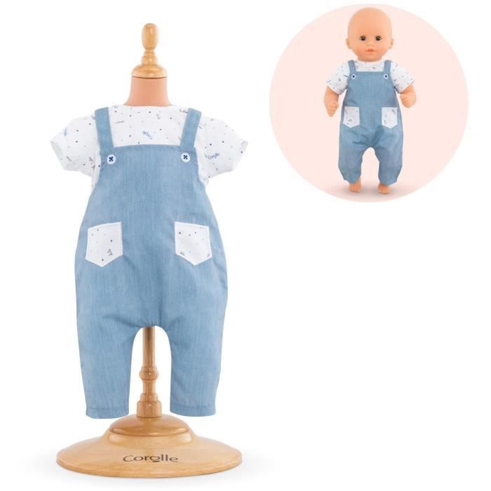 Vêtements pour poupée mon premier poupon Corolle 30 cm : T-Shirt & Salopette Coloris Unique