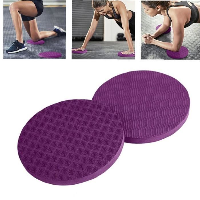 Hemore Pad de support de balance de coude Tampon de yoga Tampon antidérapant Tour à genouillère à genoux Tapis de supp violet foncé
