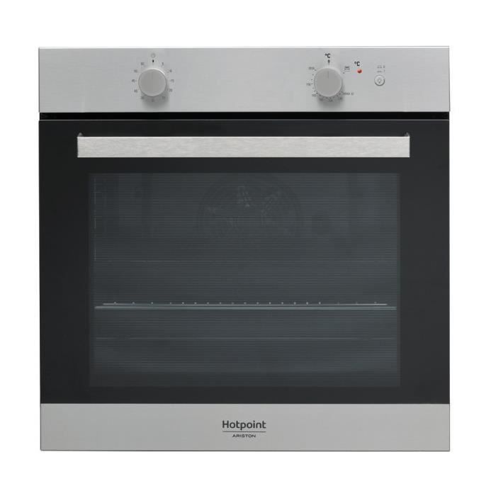 Hotpoint GA3 124 IX HA, Moyenne, Four électrique, Gaz naturel, 75 L, 3700 W, 75 L, 1900 W
