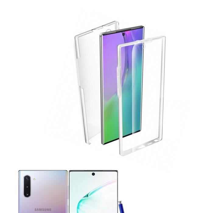 Coque Avant Arrière 360 pour SAMSUNG GALAXY NOTE 10 - TRANSPARENT