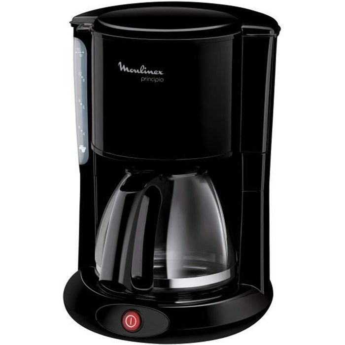 Moulinex FG260811 Cafetière Filtre Principio 10-15 Tasses Verseuse Verre Anti-Go