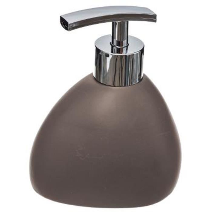 Distributeur de Savon Céramique -Silk- 13cm Taupe