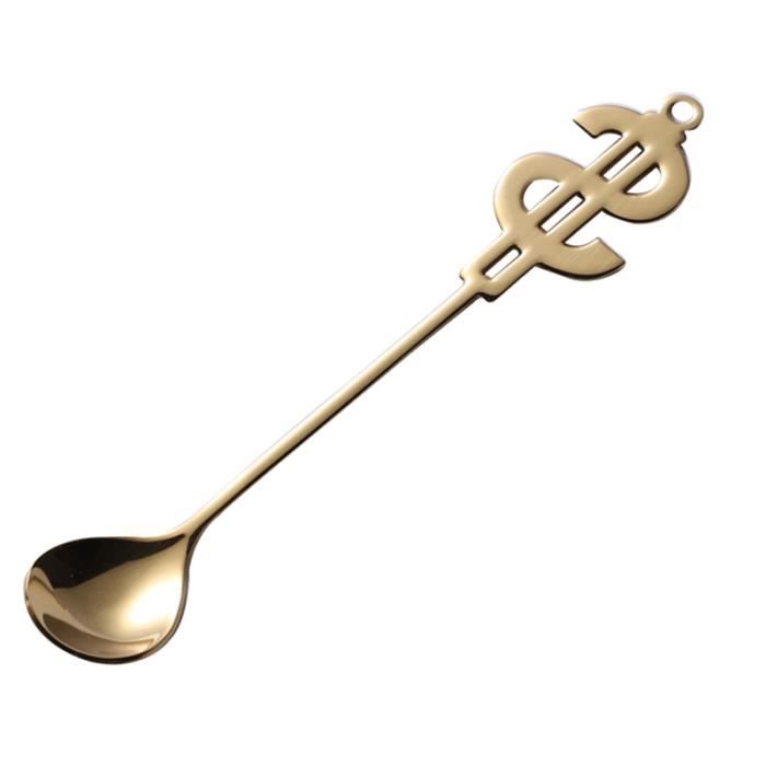 1pc cuillère en acier inoxydable mignon à mélanger pratique vaisselle ustensile de DE MAQUILLAGE - BOITE DE MAQUILLAGE