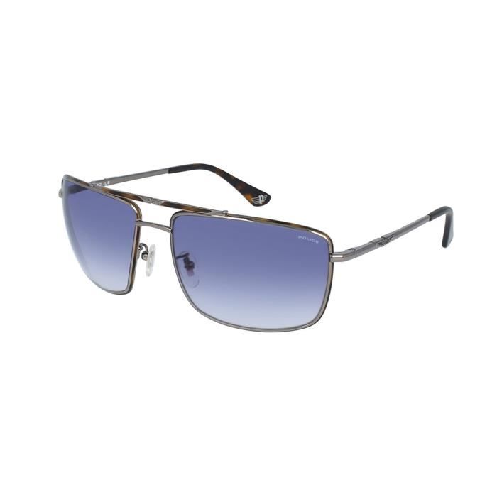 Police lunettes de soleil SPL965 ORIGINS 11 0508 Smoke silver 63 mm