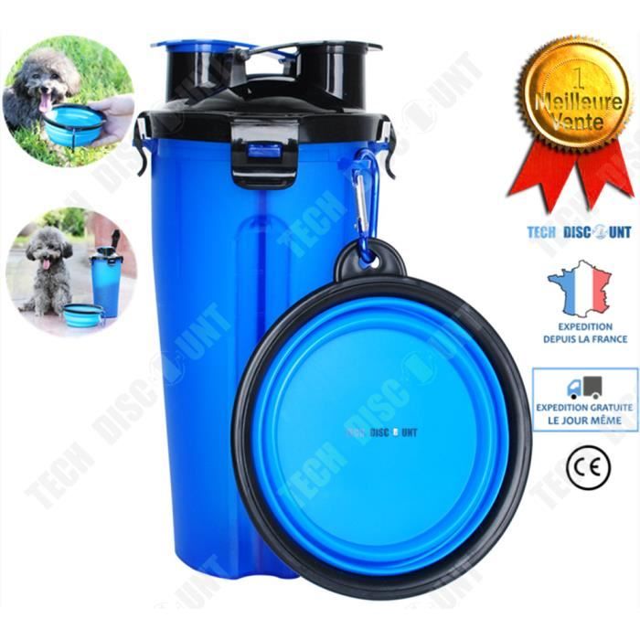 TD® bouteille pour animaux gamelle pliable chien voyage portable grand chat eau petit mini gourde promenade de compagnie domestique