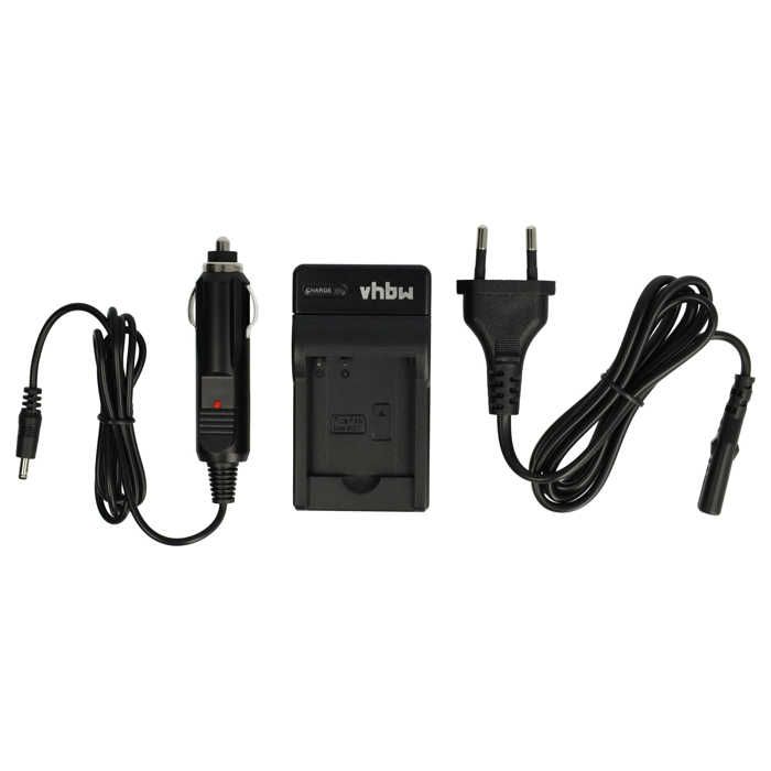 vhbw Chargeur de batterie compatible avec Panasonic Lumix DMC-FX78W, DMC-FX80, DMC-FX90, DMC-FX90K batterie appareil photo digital,