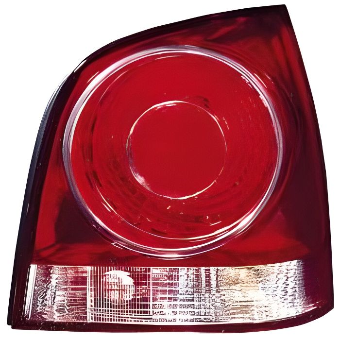 Feu arrière droit VOLKSWAGEN POLO IV de 2005 à 2009, fond rouge, Neuf.