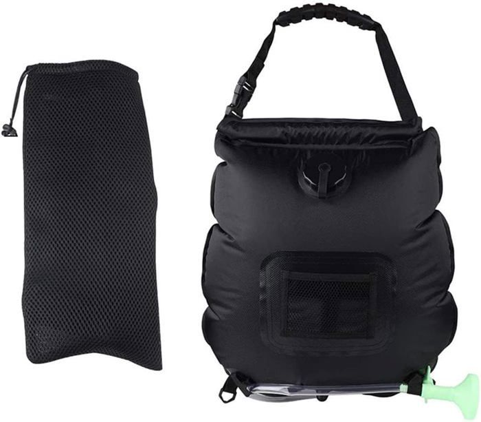 Sac De Douche Solaire RISEPRO 20 Litres - Douche Portable Chauffée Au Soleil Pour Camping Et Randonnée