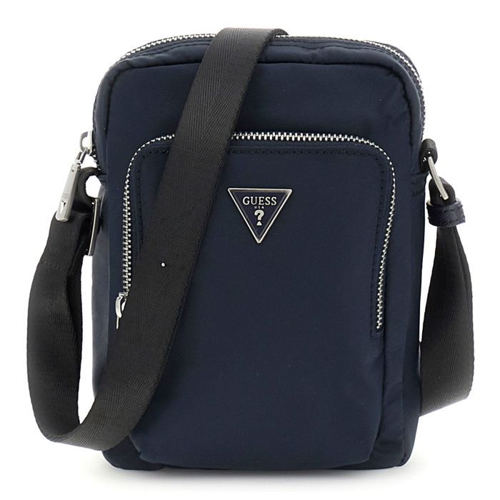 Sac Bandoulière GUESS Certosa Saffiano Eco Crossbody, Noir, 100% Polyuréthane - Neuf Avec étiquettes