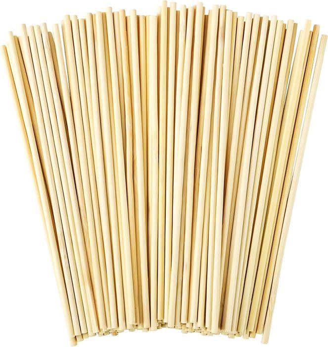 Lot De 70 Bâtonnets En Bambou 3x9 Mm - Longueur 30 Cm - Pour Modélisme, Bricolage Et Décoration - 11