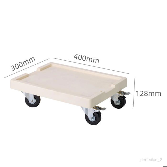 Support à Roulettes Pour Pot De Fleurs - Diamètre 22 Cm - Capacité 75 Kg - 4 Roues Pivotantes 360° - Pour Déplacer Facilement Les Plantes