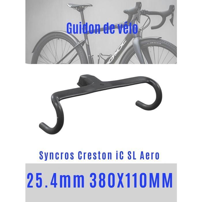 Guidon Route Plié 25,4 X 420 Mm - Aluminium Forgé, Diamètre De Serrage 25,4 Mm, Pour Vélo De Performance, Cyclocross, Fixie, Ou Chrono