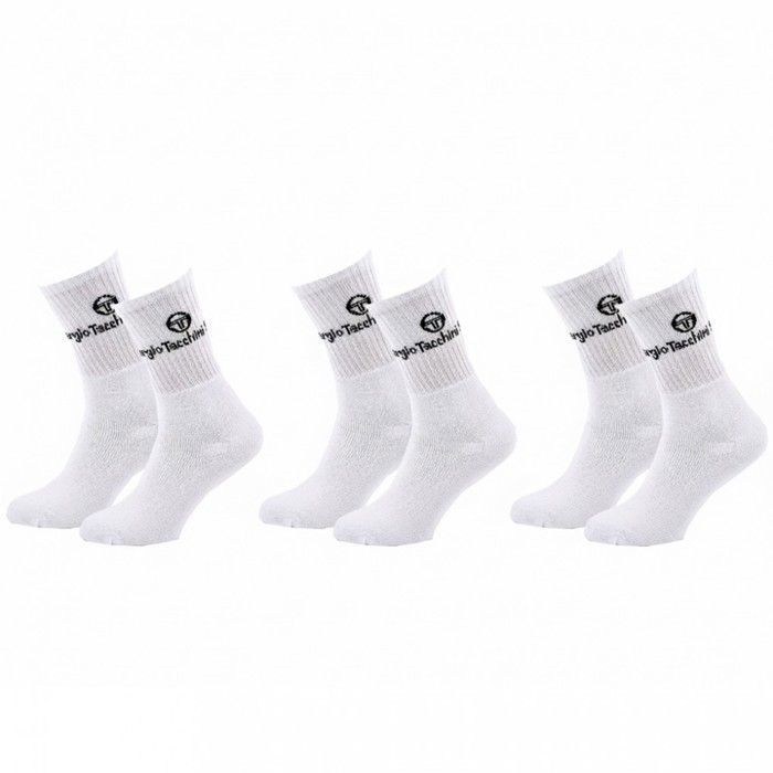 Chaussettes SPORT SERGIO TACCHINI - Pack de 3 Paires 1704X3 BLANC Chaussettes SPORT SERGIO TACCHINI - Pack de 3 Paires 1704X3 BLANC
