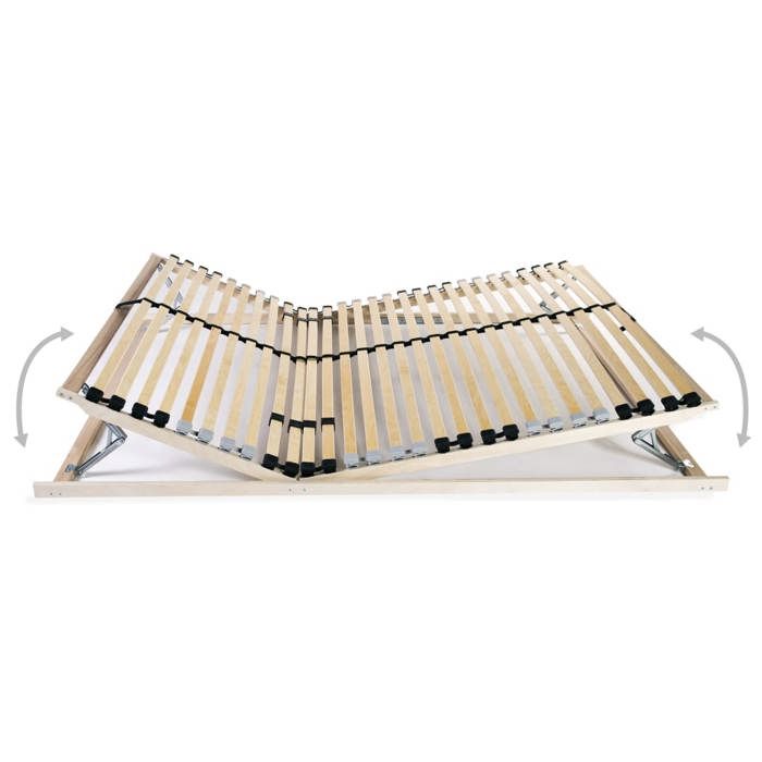 BEST-HOME Meuble de chambre - UU - Sommier à lattes sans matelas - avec 28 lattes 7 zones 140x200 cm HH12590