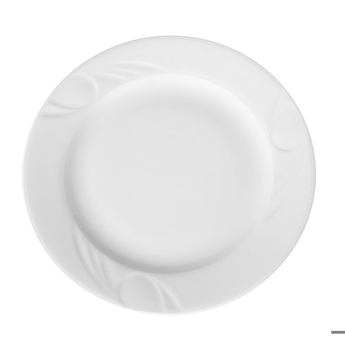 Assiette plate porcelaine blanche décorée Ø 160 mm - Lot de 12 - Hendi Assiette plate porcelaine blanche décorée Ø 160 mm - Lot de 12 - Hendi