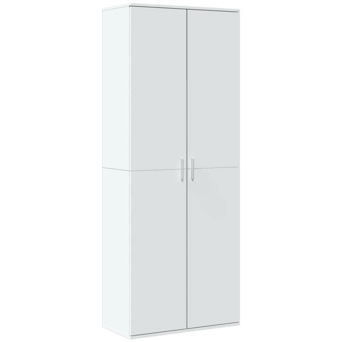 Buffet haut - vidaXL - bois dingénierie - blanc - pour salon - 70 x 35 x 180 cm 693uzb52w