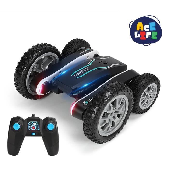 ACELIFE Voiture Telecommandé Tout Terrain 4WD 360°Rotation Stunt Car Offroad RC Véhicule avec LED 2.4GHz Voiture Enfants 6 - 12 Ans