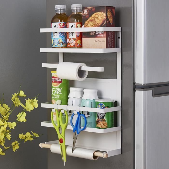 Etagere Sur Refrigerateur Etagere Murale Porte Papier Multifonction Cuisine Maison Rangement Cuisine Petit Meuble Complement Achat Vente Meuble Etagere Etagere Sur Refrigerateur E Cdiscount