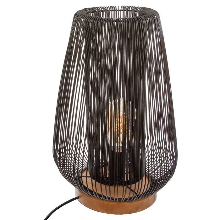 Lampe filaire Noda métal noir H41cm - Atmosphera Créateur dintérieur