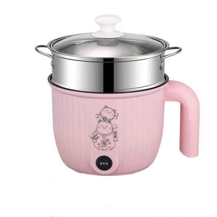 Cuiseur électrique de riz cuiseur électrique multifonctionnel peut cuire à la vapeur bouillir sauter et frire (rose)
