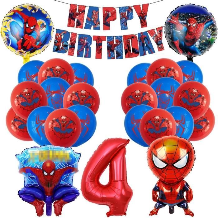 4 ans ballon anniversaire, ballon chiffre 4, vert helium géants balloons,  ballon decoration anniversaire pour enfants filles garçons : :  Loisirs créatifs